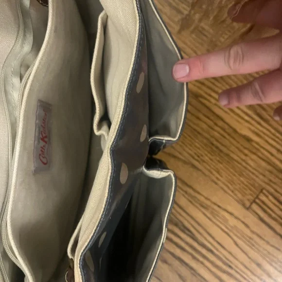 Cath Kidston Gray Polka Dot Crossbody Bag - Picture 4 of 9